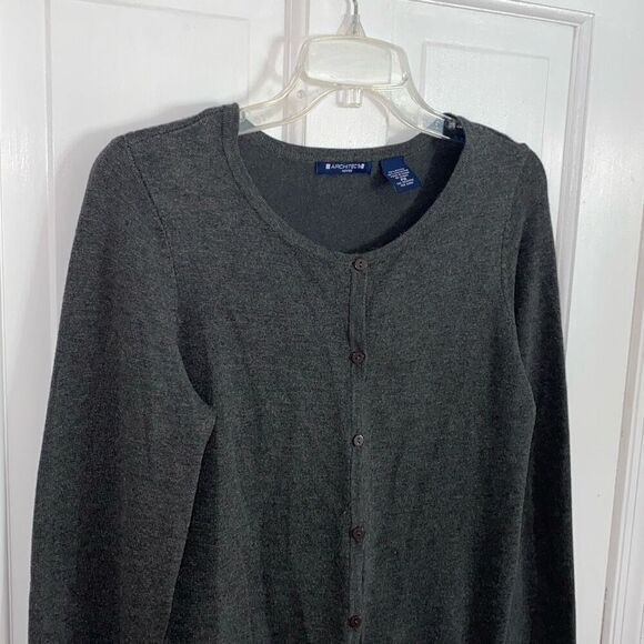 Architect charcoal cardigan sweater size PM - Picture 4 of 8